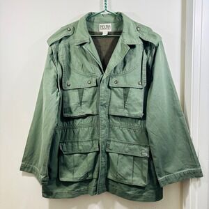 Induna Men's Olive Green Safari Convertible Heavy Vest Hiking Hunts Jacket Sz L